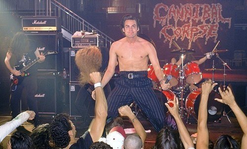 fuckyeah1990s:  Jim Carey with Cannibal Corpse porn pictures