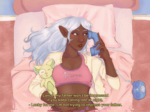 courtneylej: Late 80′s/Early 90′s AU I love Allura so much. She deserves the whole world, the whole 