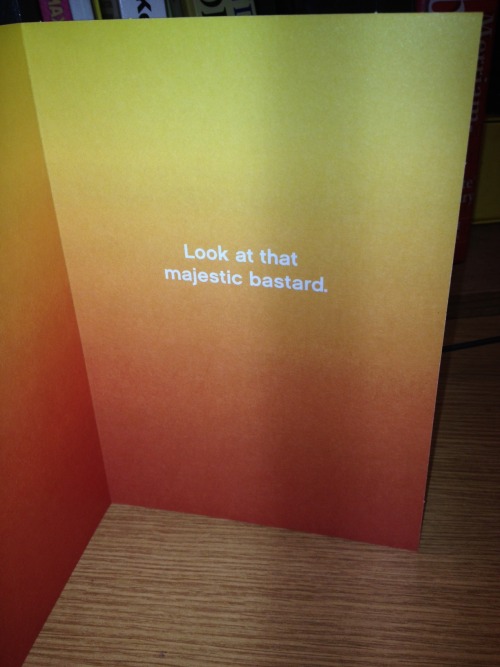bryndonovan:I have worked at Hallmark for about 20 years total and this is probably the best card I 