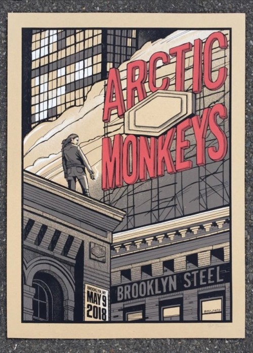 spacemonkeys: mr_reno: Poster for tonight’s @arcticmonkeys show at @brooklynsteel .