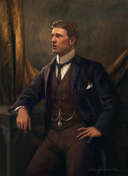 every so often i get the impulse to paint another old-timey portrait so here’s an edwardian-er