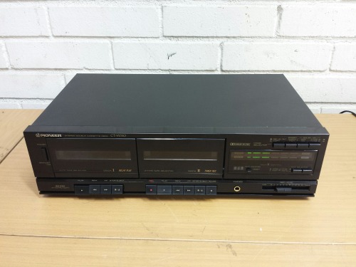 Pioneer CT-W310 Stereo Double Cassette Deck, 1990