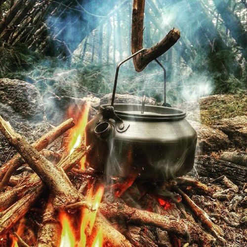 natural76:darkangelsurvival:#Repost @outdoorsurvivalgear・・・Preparing some COFFEE .What a great time 