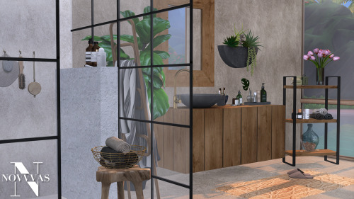 ts4novvvas:LYCKA BATHROOM26 new meshes (shown in the last picture) + concrete floor & walls (8 s