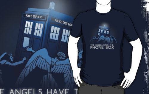 The Angels have the phone box! shirt by Megan Lara