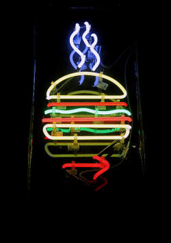 lillypotpie:  Burger Joint’s neon burger