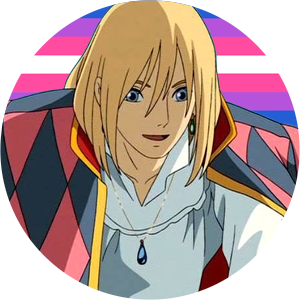 → trans bisexual HOWL PENDRAGON icons (for @elettradarkness!)[ID: 3 circular icons of Howl Pend