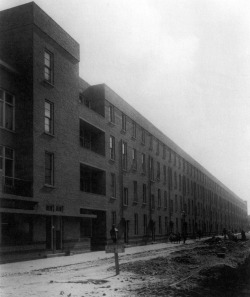 architectureofdoom:  wmud:  jjp oud - blocks 8 and 9-3, spangen municipal housing scheme, rotterdam, netherlands, 1923  View this on the map    Simultaneously grim yet elegant&hellip;would have to see it for real to make the call.