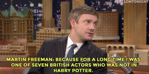 fallontonight:  Martin Freeman speaks out on not being cast in any of the Harry Potter films… 