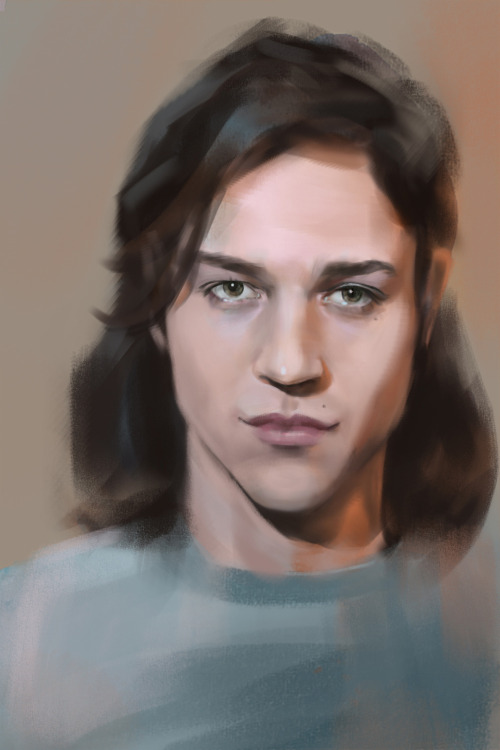 Painting of Miles McMillan I made from the photo reference.  #miles mcmillan#fanart#digital painting#Wacom intuos #the best model ever