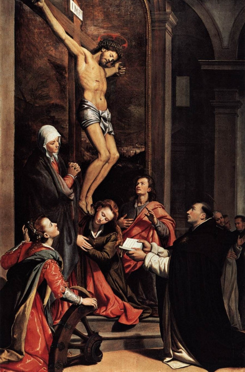 Santi di Tito - St. Thomas Aquinas Dedicating His Works to Christ (1593).I know I just posted this b