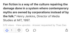 neil-gaiman:angstbotfic:staygoldsunshine:ineffablebookgirl:gardenvarietyhuman:💥🙌👏Well shit, Henry Jenkins, out here in 1997 dropping truth bombsOh hey I need this for a research paper I’m writing, thank you!i mean he had been out here since