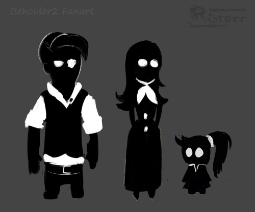 Evan&rsquo;s family was not shown in the game, so I decided to draw them myself
