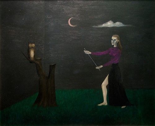 aiastelamonian: Ballet For Owl – Stagefright (Self Portrait) by Gertrude Abercrombie