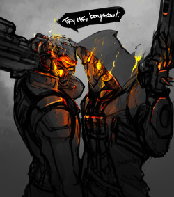 berunov:  Rider!Soldier76 & Rider!Reaper