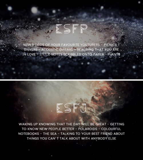 cruvcio:Little things about the mbti types &amp; astronomy studies  [info]