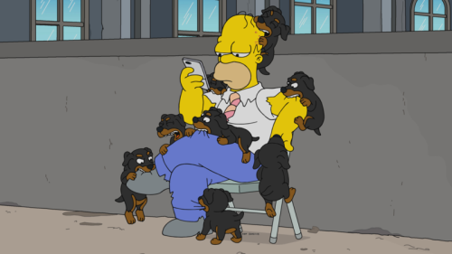 promo pics for Portrait of a Lackey on FireSeems like Homer takes on a plot with Burns’ dogs? I’m wo