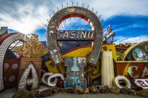 vintagelasvegas:The Boneyard at Neon Museum, photos by James Martin.“The loveliest technology in Las