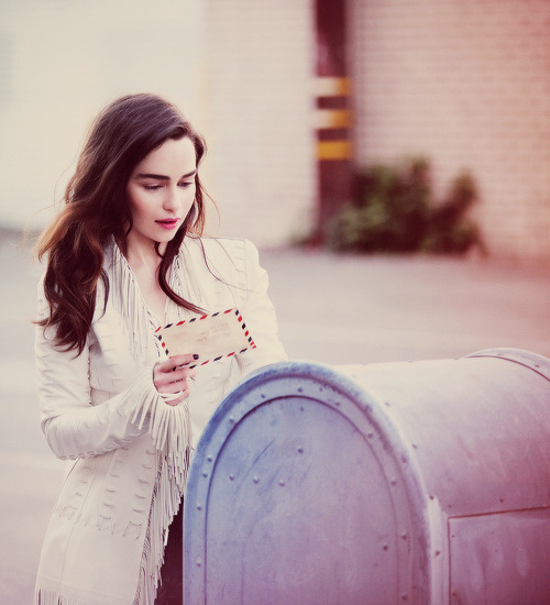 breathtakingqueens:Emilia Clarke photographed by Guy Aroch for VS Magazine (Spring/Summer 2014)