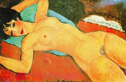 Sleeping Nude with Arms Open (Red Nude) Amedeo Modigliani, 1917 