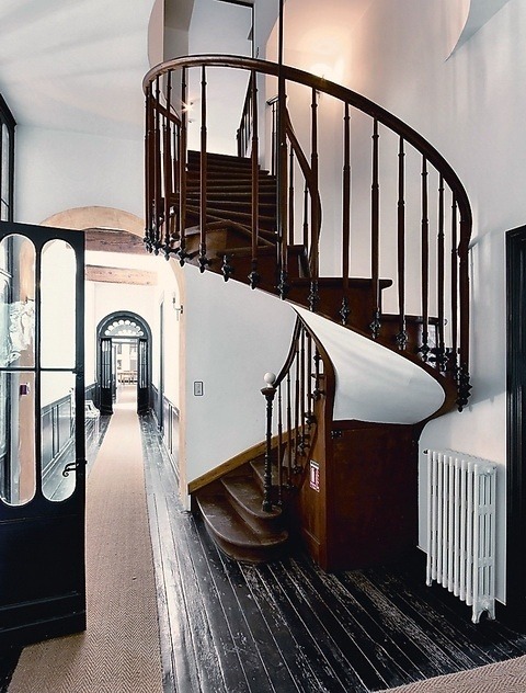 bluepueblo:  Wood Spiral Staircase, Mouleydier, France  photo via lindsay