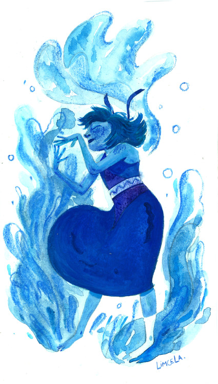 limcela: Lapis Lazuli, Fanart from Steven Universe Talented friend if mine ❤❤❤