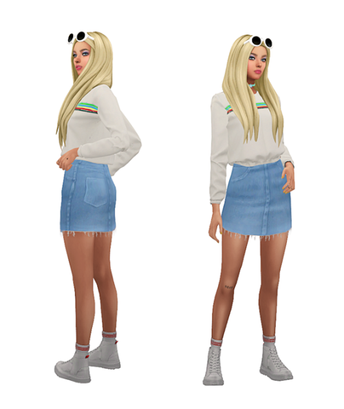 thekims4: TS4 Daily Fashion Lookbook #7 Skin / Body / Hair / Eyebrows / Eyelash / Eyes / Nosemask / 