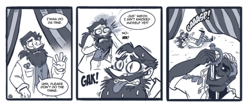 Lil comic shorties for the  Awesome Strip Adventures jam over at enterVOID