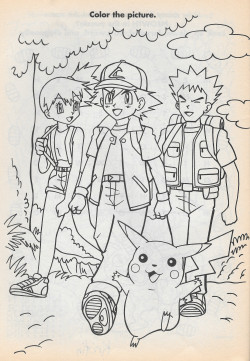 pokescans:  Coloring book page. 