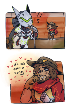 anthraxcakemix:  sequel to mccrees song: GENJIS “““““SONG”““““ coffee™   
