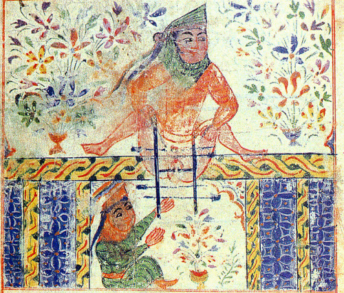 Removing Dead Fetus From Womb. (Sabuncuoğlu - Cerrâhiyyetü'l-Hâniyye, 1465)