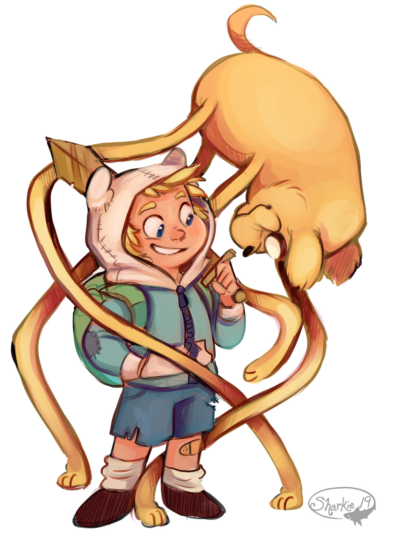sharkie-19:  Watching Adventure Time lately.  I still haven’t seen all the episodes