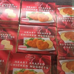 A gift from me to me #chickennuggets #love