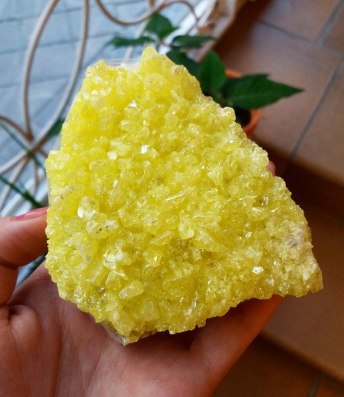 georgiawellery - Crystallized sulfur from Bolivia,...