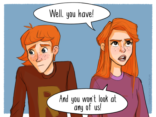 Ginny giving Harry sass brings me much happiness. Happy End of 2019, friends! Have a new comic! :) 