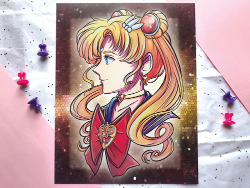 joykickstudios: More prints! This time of my Sailor Moon designs. I love how the prints came out a b