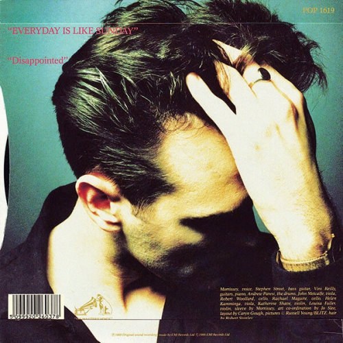 “Everyday Is Like Sunday” 7″ vinyl sleeve (1988) - Morrissey