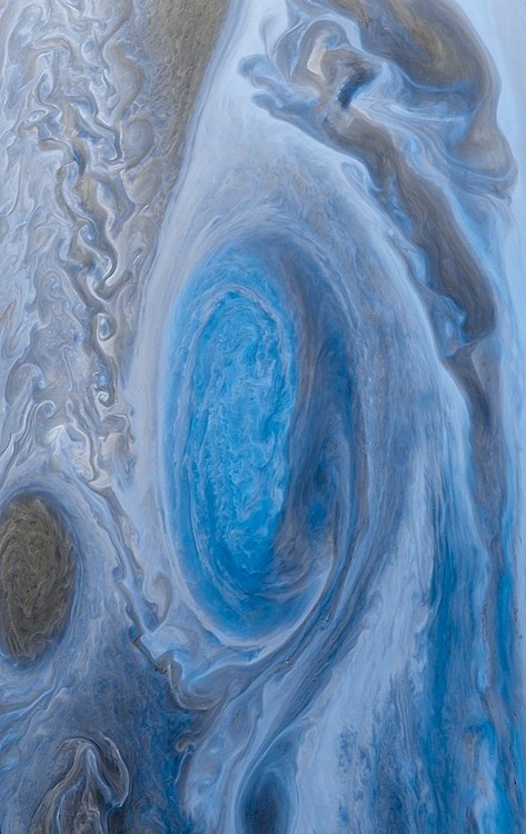 Jupiter’s Great Red Spot From Voyager 1 Color Inverted