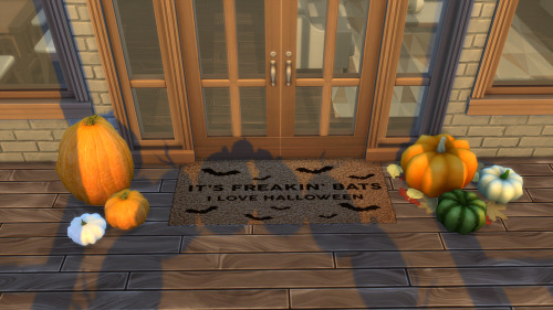 chatterboxsims586:Halloween Welcome Mats! Thought I’d make some cute welcome mats themed around Hall
