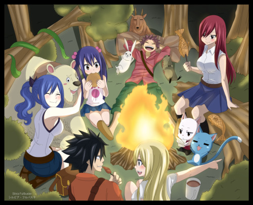 Fairy Tail- Wood Fire :)I hope you like~ Art © Hiro MashimaLine&amp;Color © me