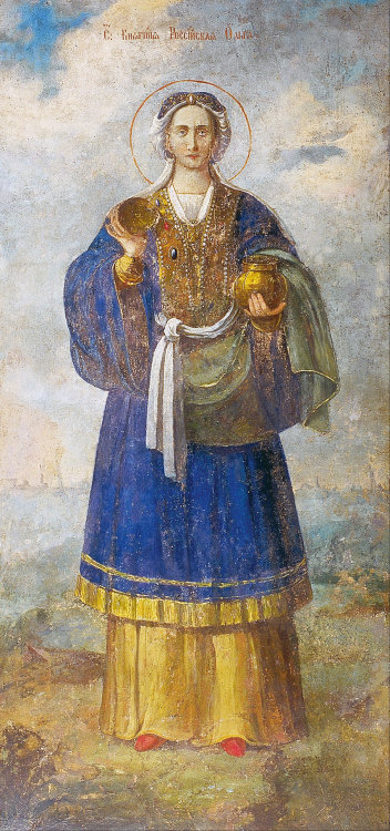 Depiction of Olga of Kiev (died 969 CE), made circa 1700