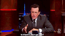 sandandglass:  Stephen Colbert talks to John