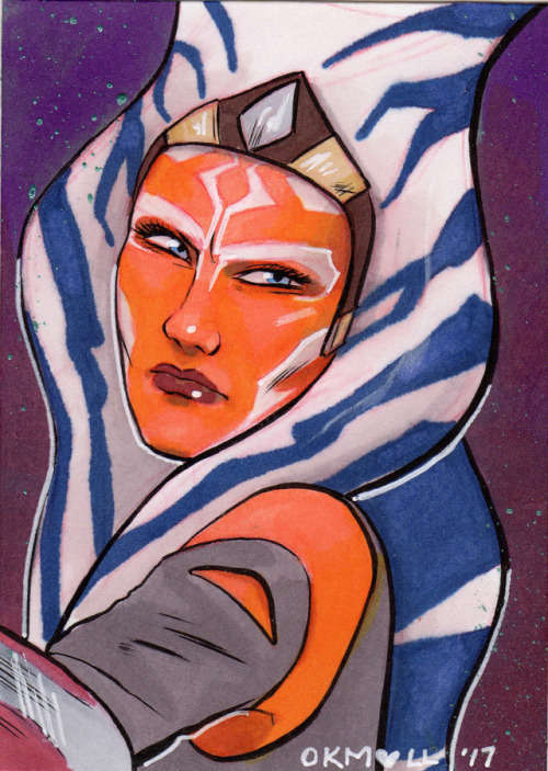 starsintheskysandsontheshore:Ahsoka Tano ATCs FOR SALE on EBAY! Bid to own!CLICK HERE TO VIEW ALL