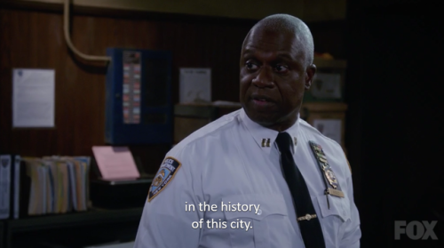 lesbianshepard:please watch brooklyn 99“those rats have eaten the purest cocaine in the histor