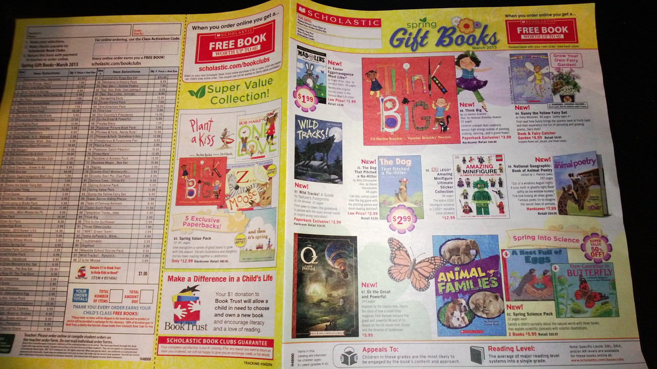 Winter/Spring 2002 - Scholastic Book Clubs Catalog Cover :  r/mildlyinteresting