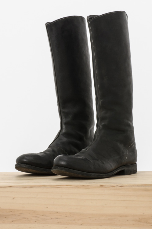 new arrivals [via] re. porter — a1923 - oiled horse leather back zip tall boot, sz. 40 — re. porter 