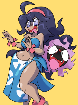 shenanimation:   I drew what Hex Maniacs will prolly look like in Sun &amp; Moon. Maybe. Prolly not.     cutie~ &lt;3 &lt;3 &lt;3