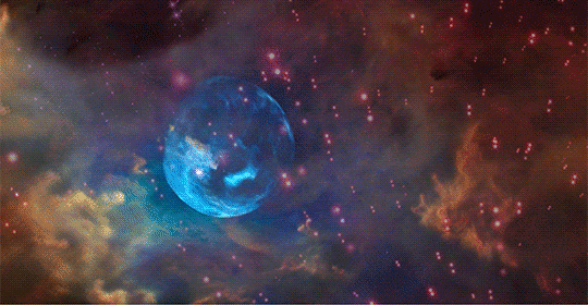 The Bubble Nebula: Winds &amp; Radiation from a Massive StarCredit: HubbleSite.org