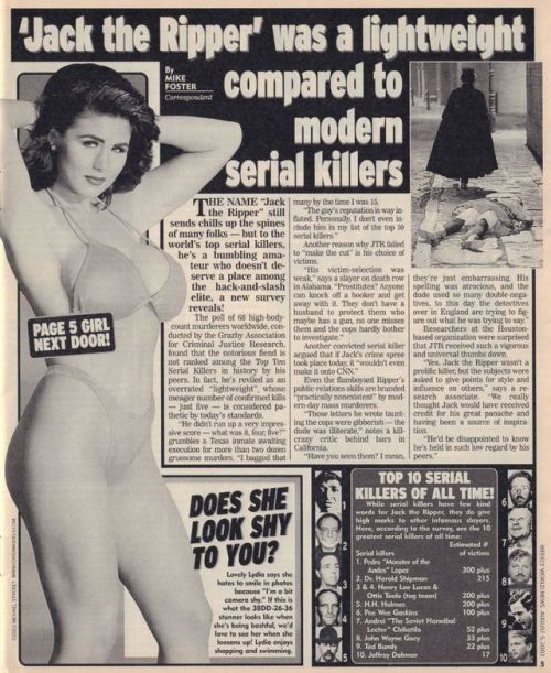  From Weekly World News August 5, 2003 