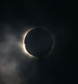 Minor-Earth-Major-Sky:  Total Solar Eclipse With “Diamond Ring” Effect Being